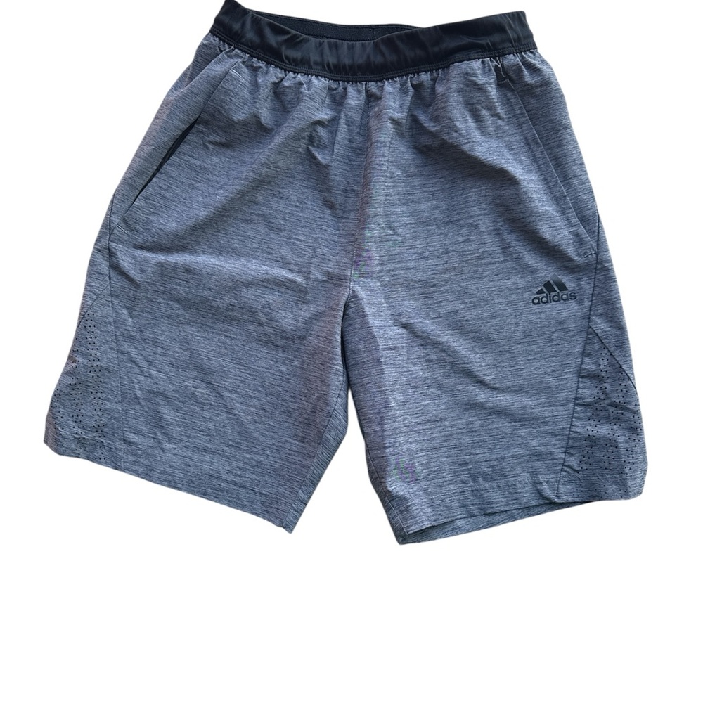 Adidas Men's Heathered Gray Athletic Shorts Size Small